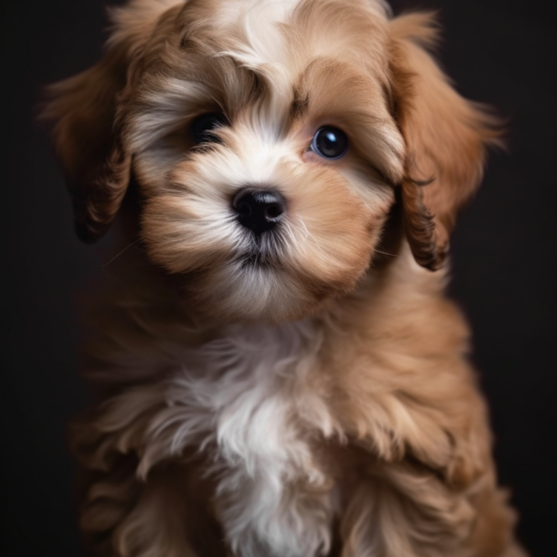 Adorable Shih Poo puppy with fluffy coat adorable Shih Poo puppy